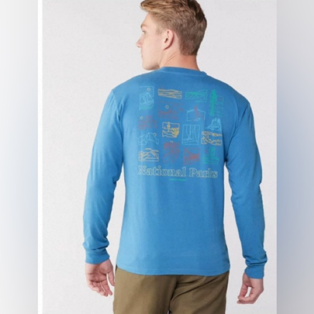 New Parks Project Blue Long Sleeve Tee